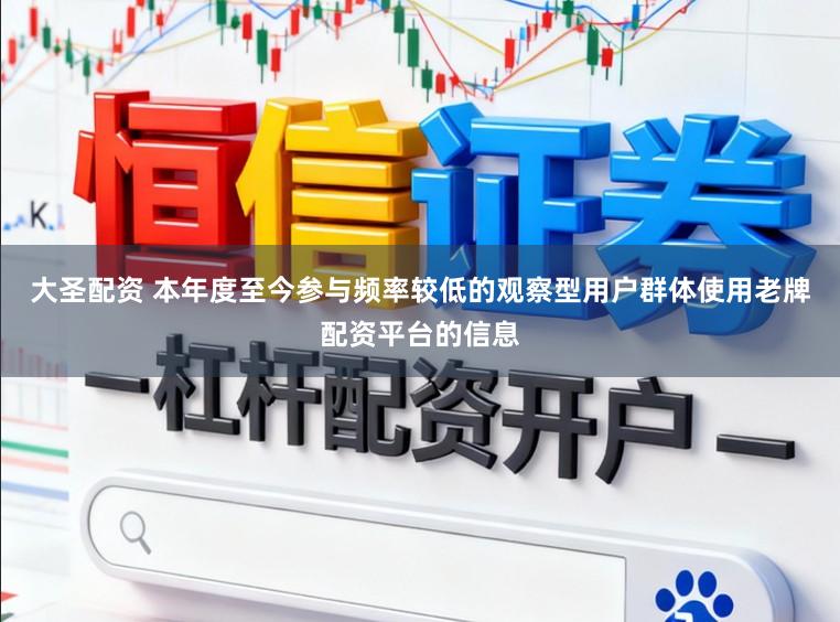 大圣配资 本年度至今参与频率较低的观察型用户群体使用老牌配资平台的信息